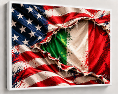 Hidden Roots – USA & Italy 8×10 Canvas