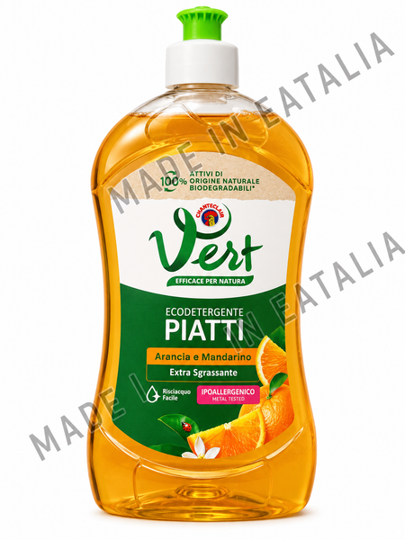 Chanteclair Vert Eco Dishwashing Liquid – Orange & Mandarin