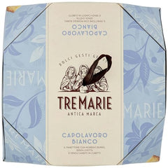 Tre Marie: "Capolavoro Bianco" Christmas cake,  26.4 Ounces (750g) Package [ Italian Import ]