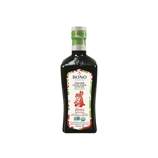 Bono 100% Italian Organic Extra Virgin Olive Oil, 16.9 fl oz