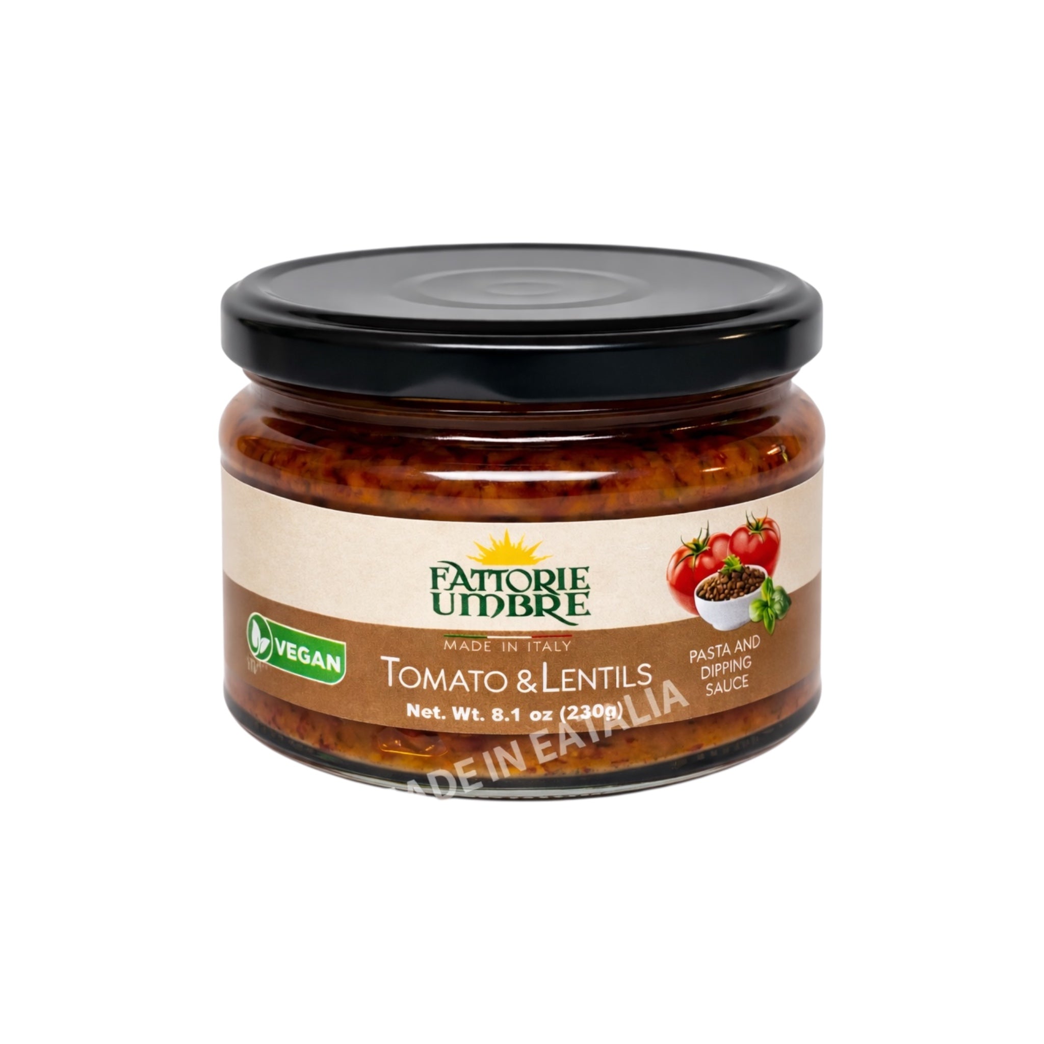 Fattorie Umbre Tomato and Lentils Pasta and Dipping Sauce
230g