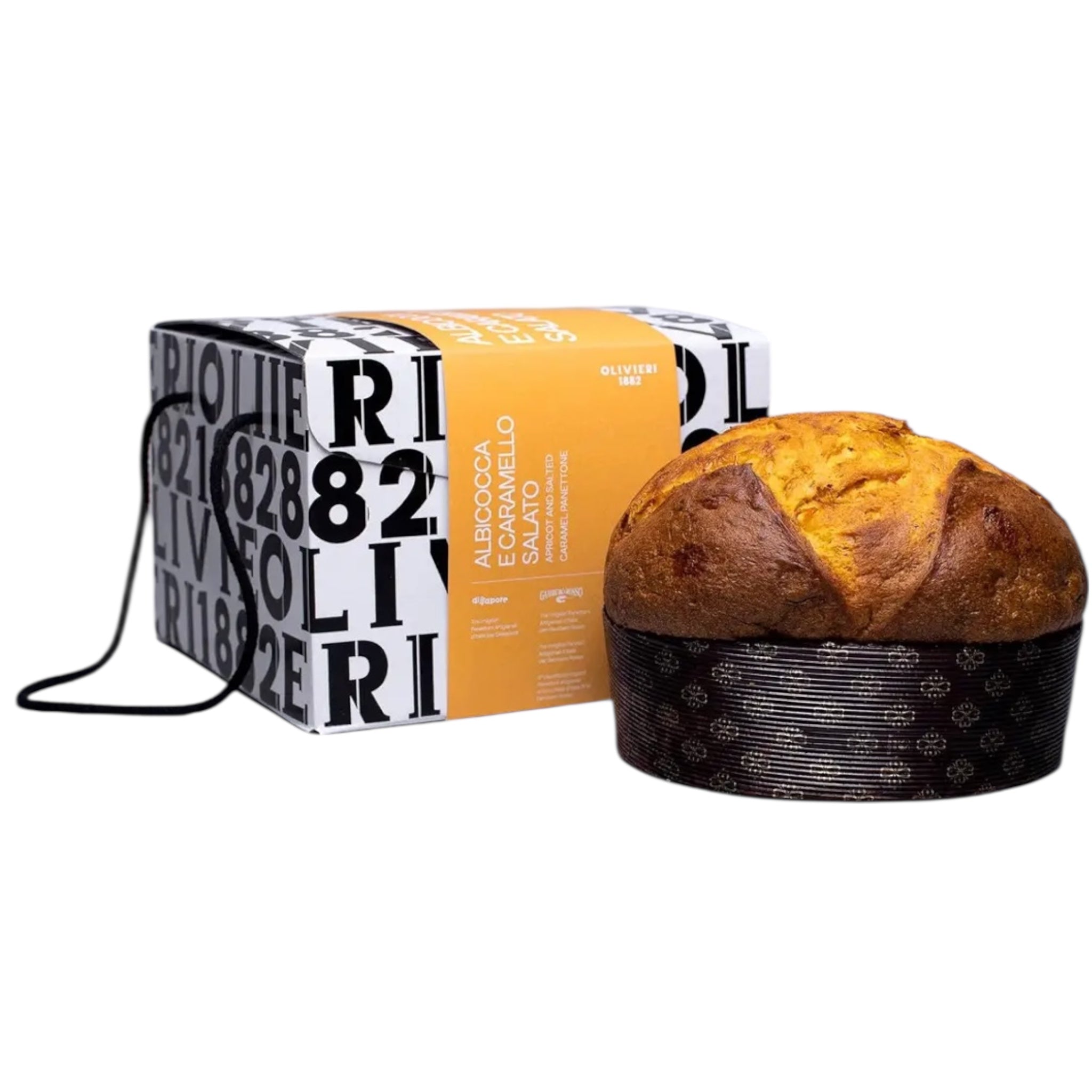 Panettone Olivieri Apricot And Salted Caramel 2.2lb 1kg
