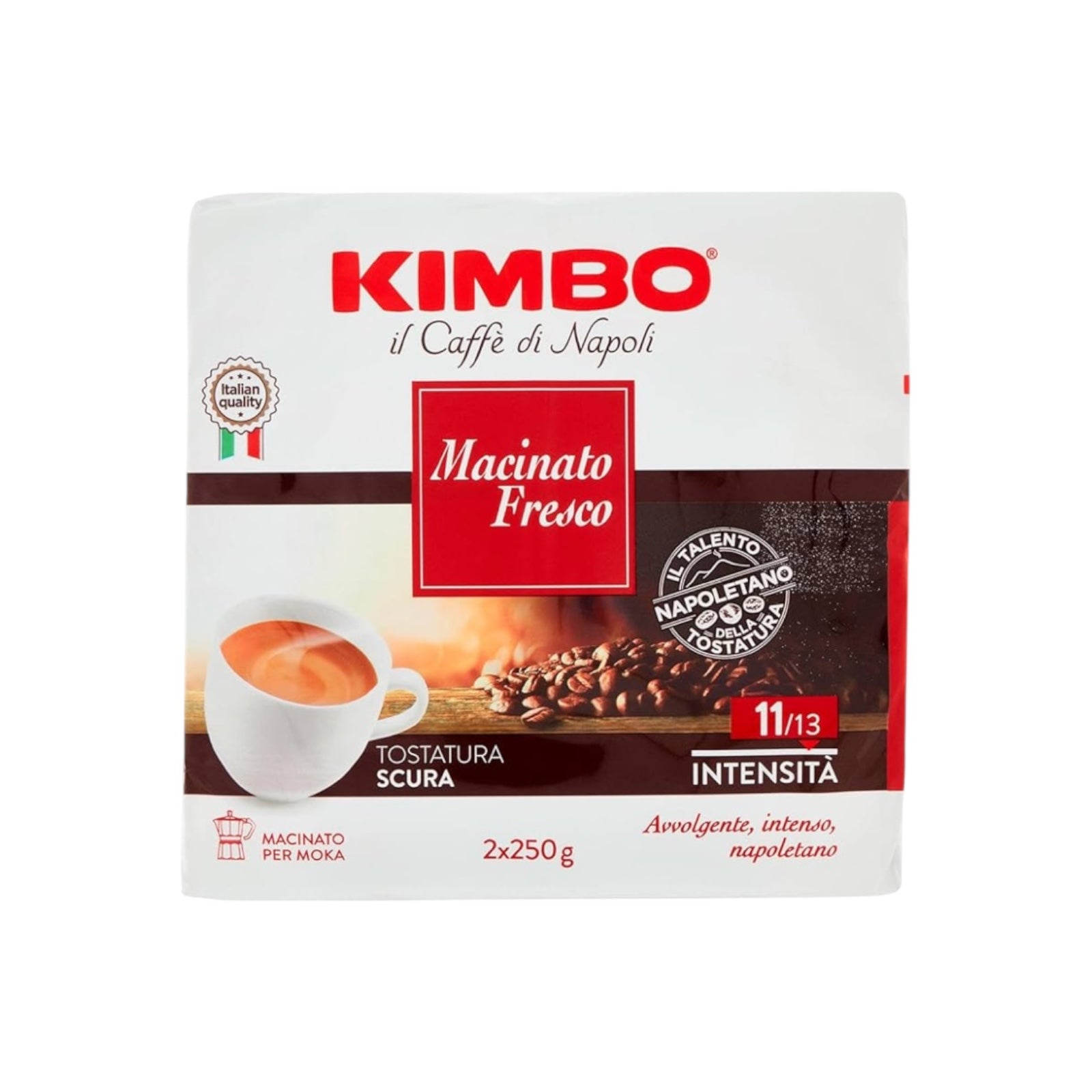 Kimbo Macinato Fresco double convenient pack 2x250g