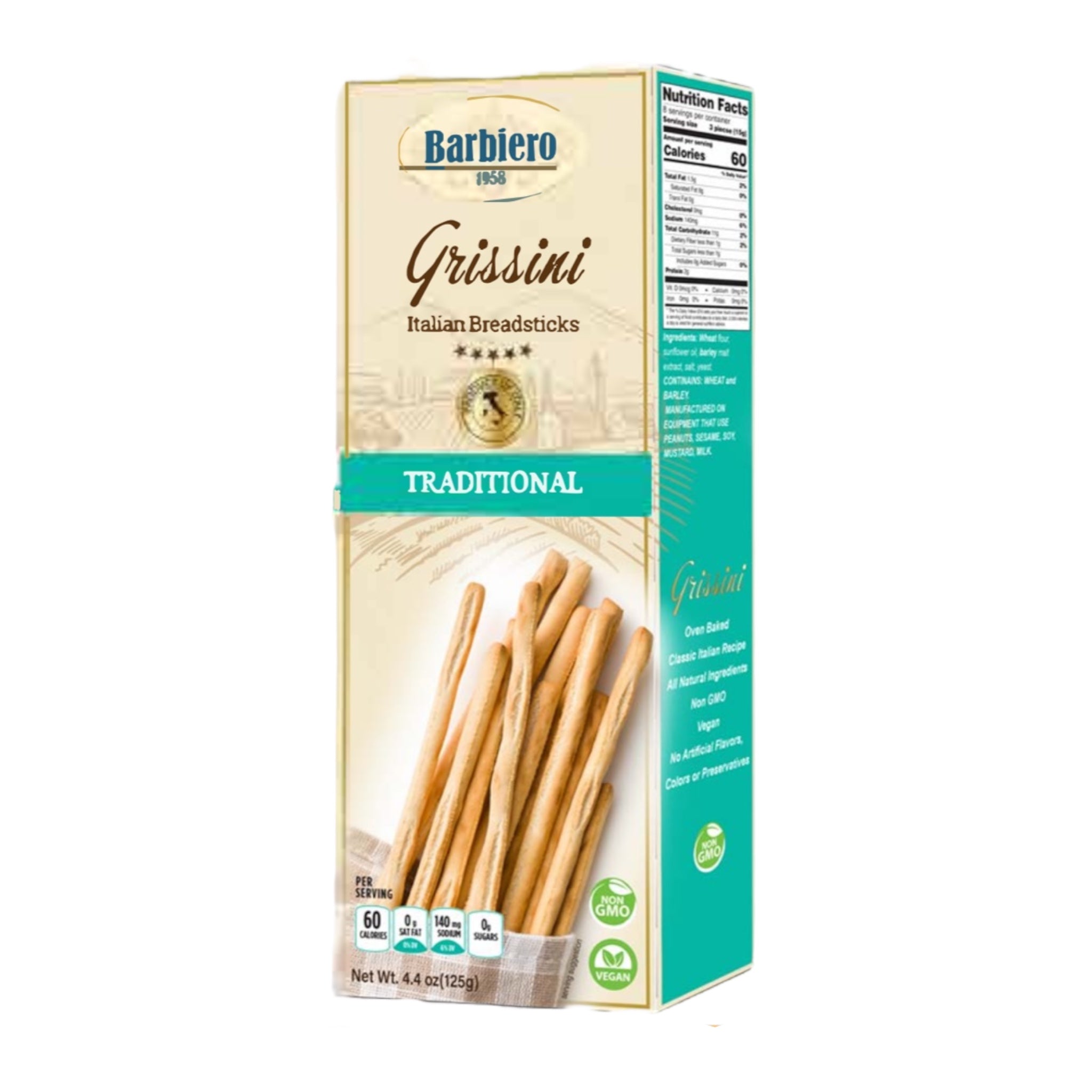 Barbiero Grissini Italian Breadsticks Traditional / Classic 
125g