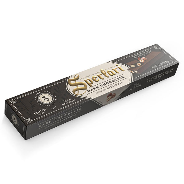 Sperlari Zanzibar Dark Chocolate with Hazelnuts, 5.29 oz Bar