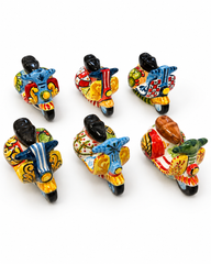 Handcrafted Sicilian Ceramic Vespa – 5 Inch Assorted Designs