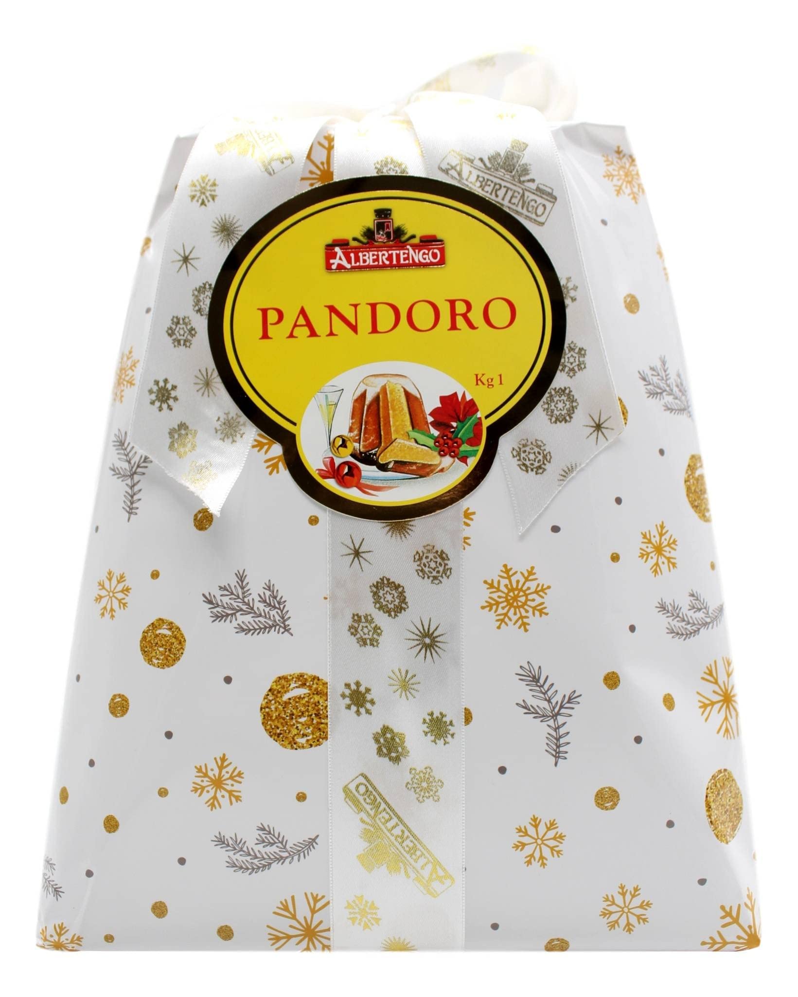 Albertengo Classic Pandoro Italian Holiday Cake, 2.2 Pound