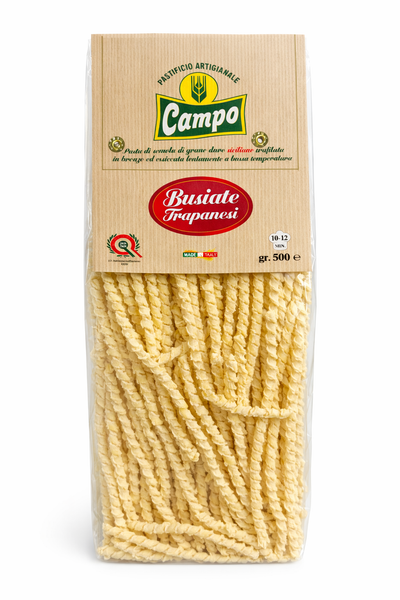Campo Busiate Trapanesi Pasta 500g – Authentic Sicilian Durum Wheat, Bronze Drawn