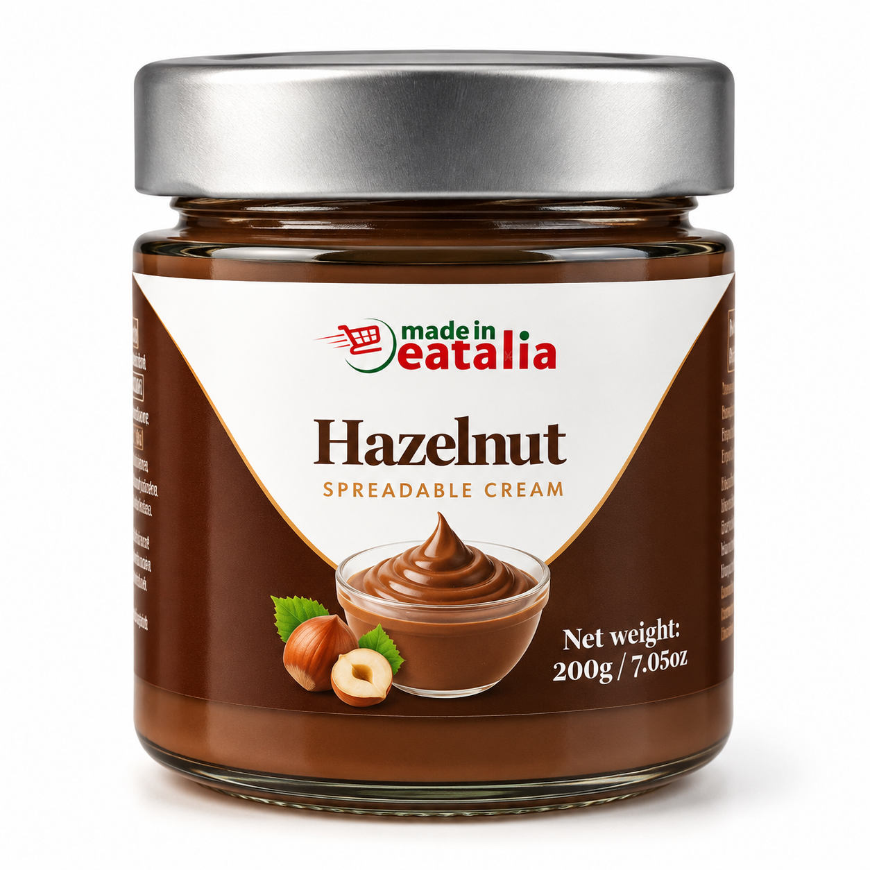 Made in Eatalia Hazelnut Cream – Smooth & Rich Italian Spread 200g