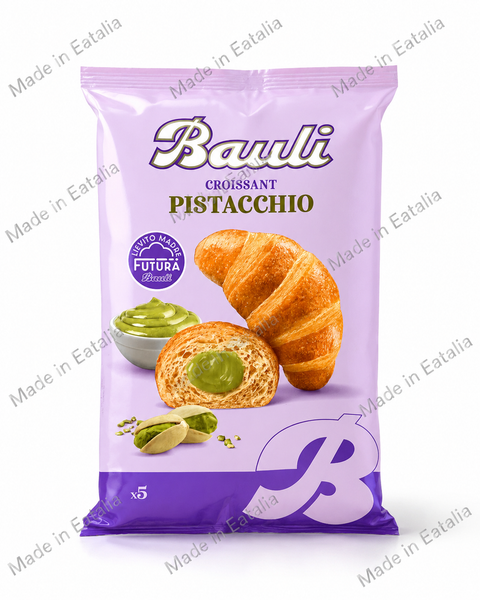 Bauli Pistachio Cream Filled Croissants – 5 Pack