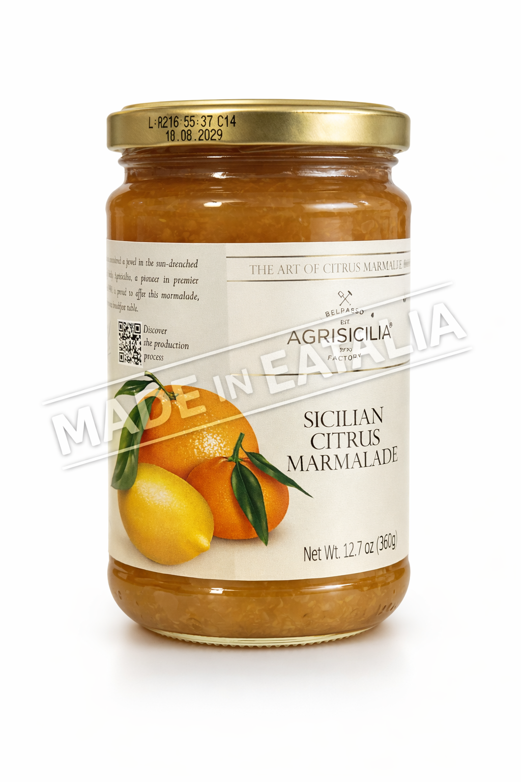 Sicilian Citrus Marmalade 12.7-360g By Agrisicilia
