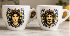Sicilian Collection Espresso Cup & Saucer Set – 12 Pieces, Service for 6