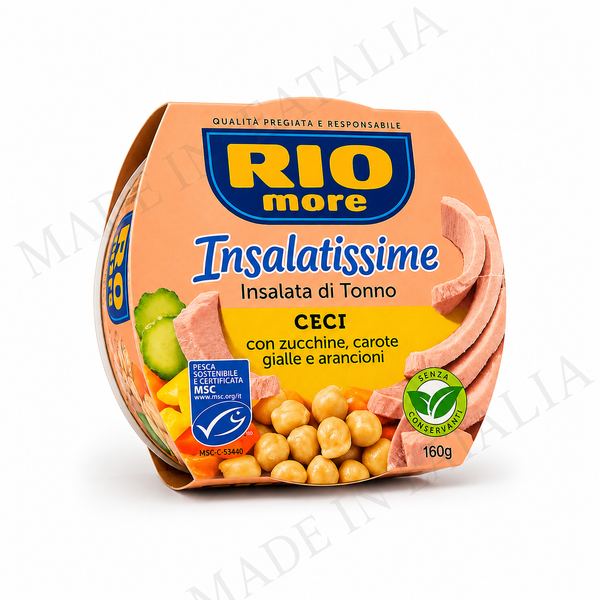 Rio Mare Insalatissime Tuna & Chickpea Salad with Zucchini, Carrots & Baby Corn – 160g