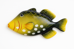 Hand-Painted Ceramic Fish – Italian Table Décor (Made in Italy) 11in