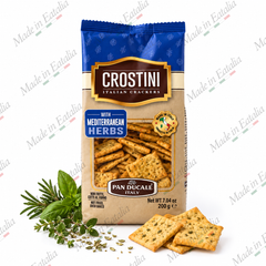 Pan Ducale Crostini Italian Crackers with Mediterranean Herbs 7.04 oz