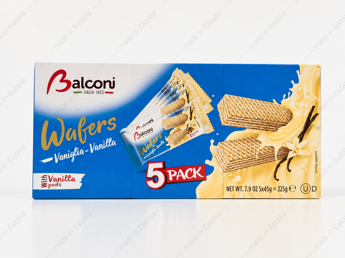 Balconi Vanilla Wafer Cookies 5 Pack – Italian Vanilla Cream Wafers