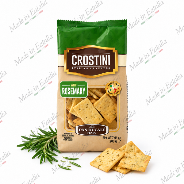 Pan Ducale Crostini Italian Crackers with Rosemary 7.04 oz