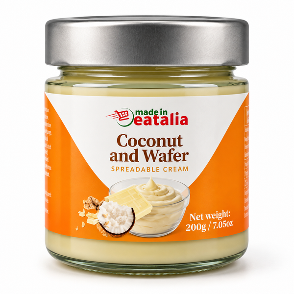 Made in Eatalia Coconut & Wafer Spreadable Cream – 200g