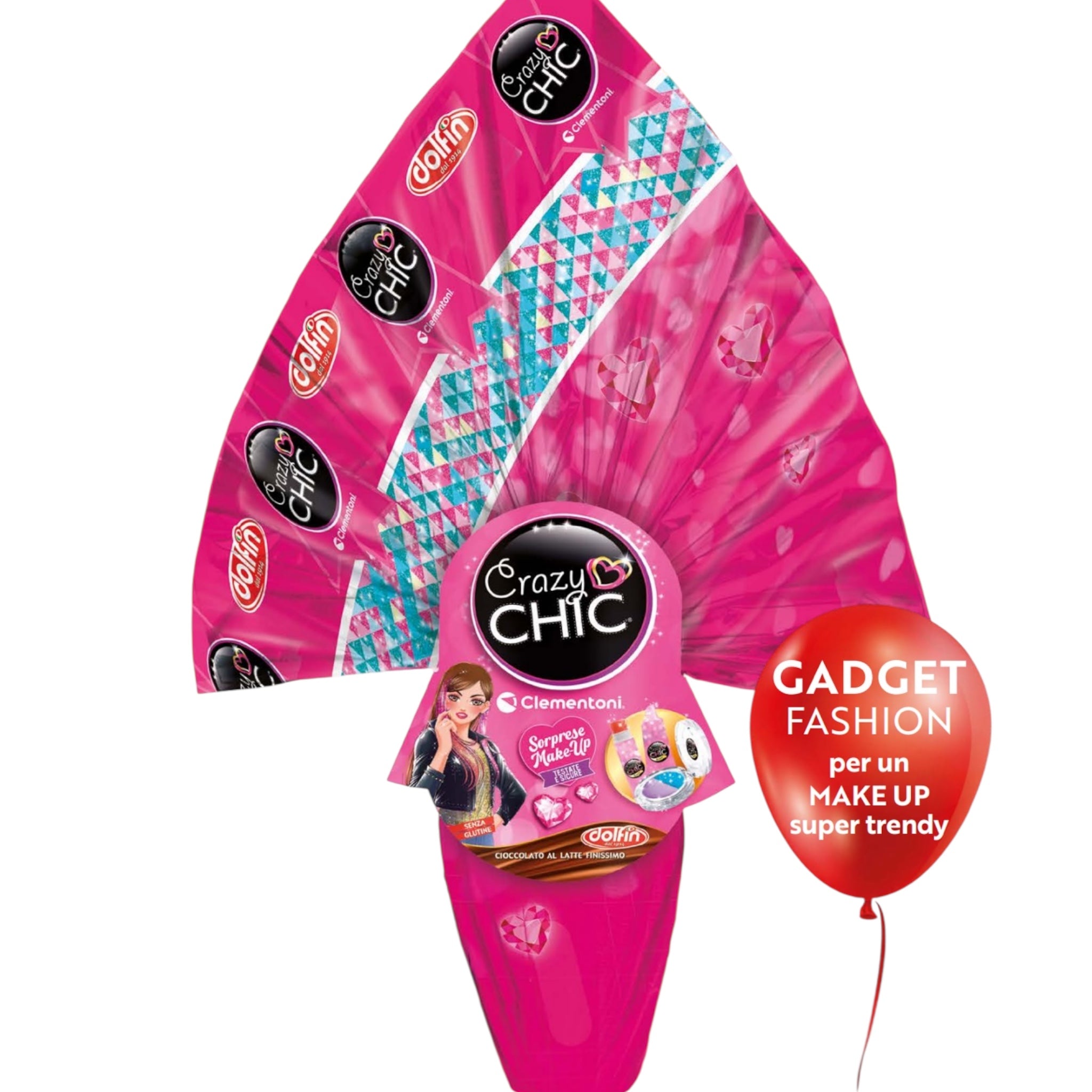 Crazy Chic Fine Milk Chocolate Egg 220 gr Dolfin