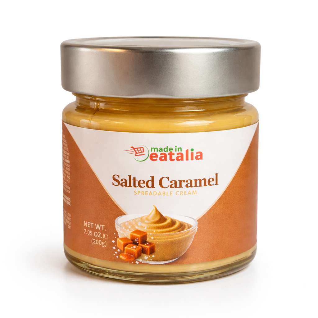 Salted Caramel Spreadable Cream (200g) – Made in Eatalia