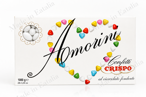 Confetti Crispo Amorini – Dark Chocolate Hearts (2.2 lb / 1000g)