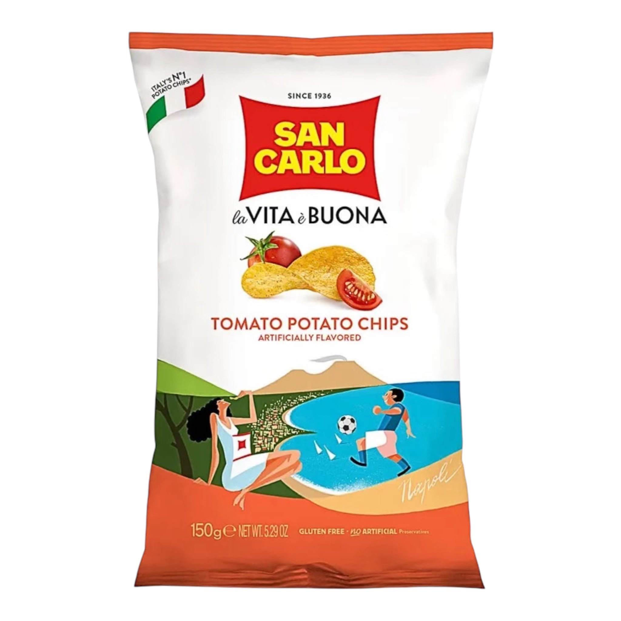 San Carlo Potato chips Tomatoes Flavor 150 GR