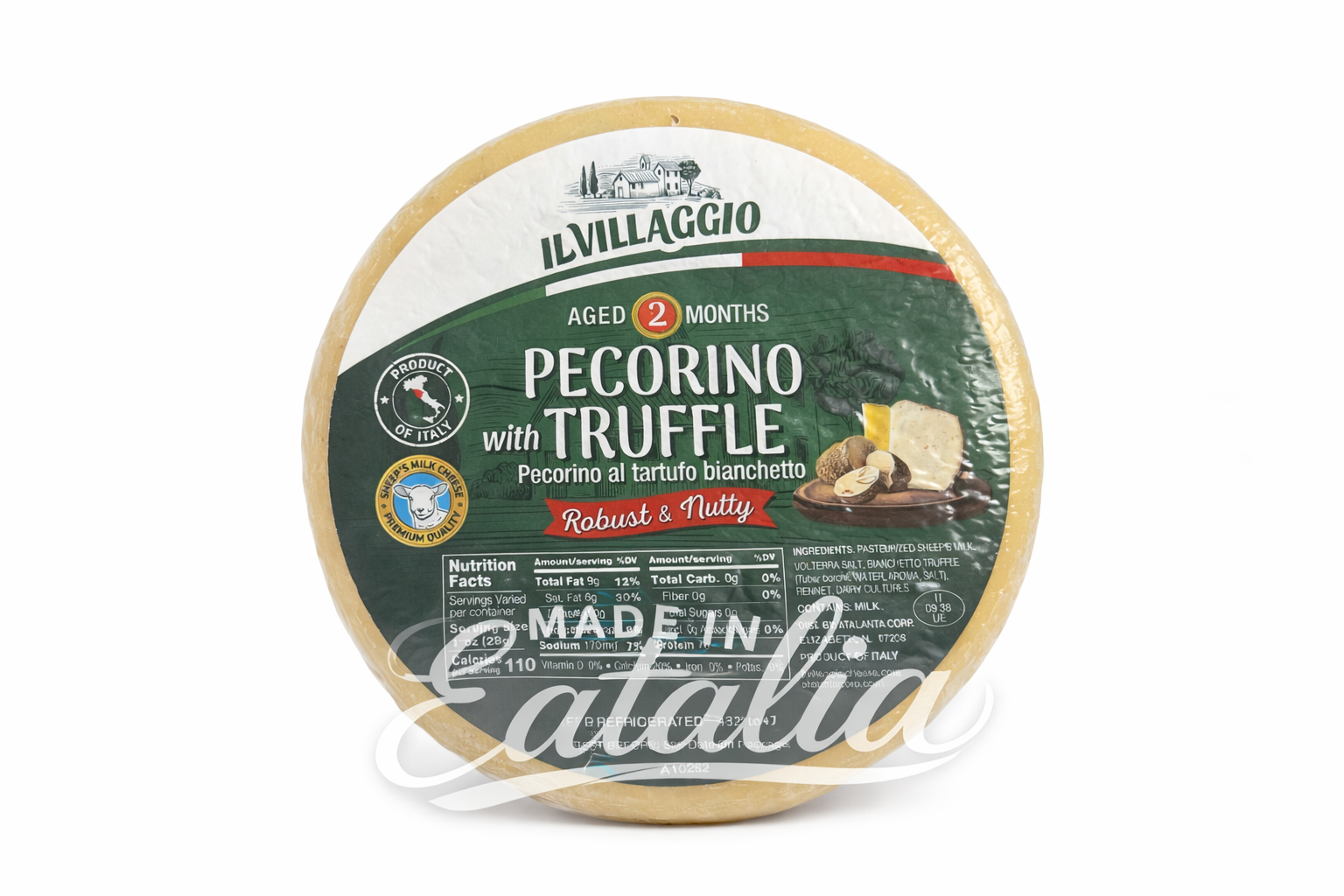 Il Villaggio Pecorino with Truffle – Aged 2 Months Avg Wt. 4.25lb