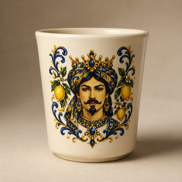Sicilian Moor Ceramic Mug – 8 oz | Made in Eatalia Exclusive