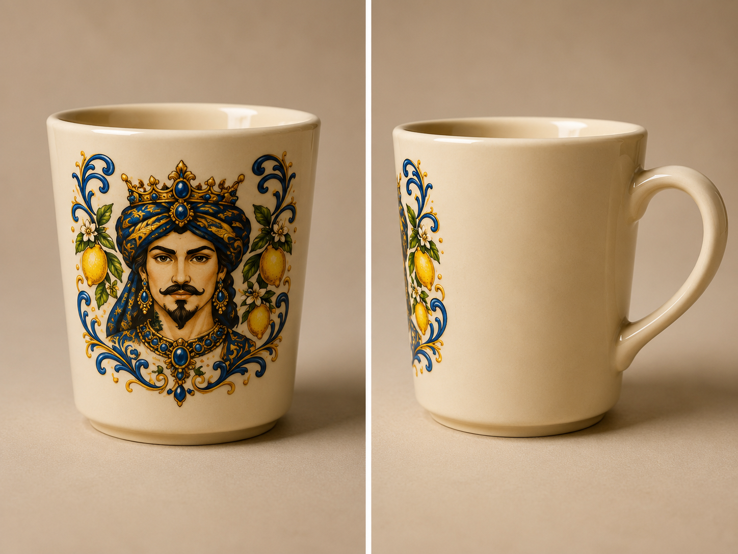 Sicilian Moor Ceramic Mug – 8 oz | Made in Eatalia Exclusive
