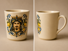 Sicilian Moor Ceramic Mug – 8 oz | Made in Eatalia Exclusive