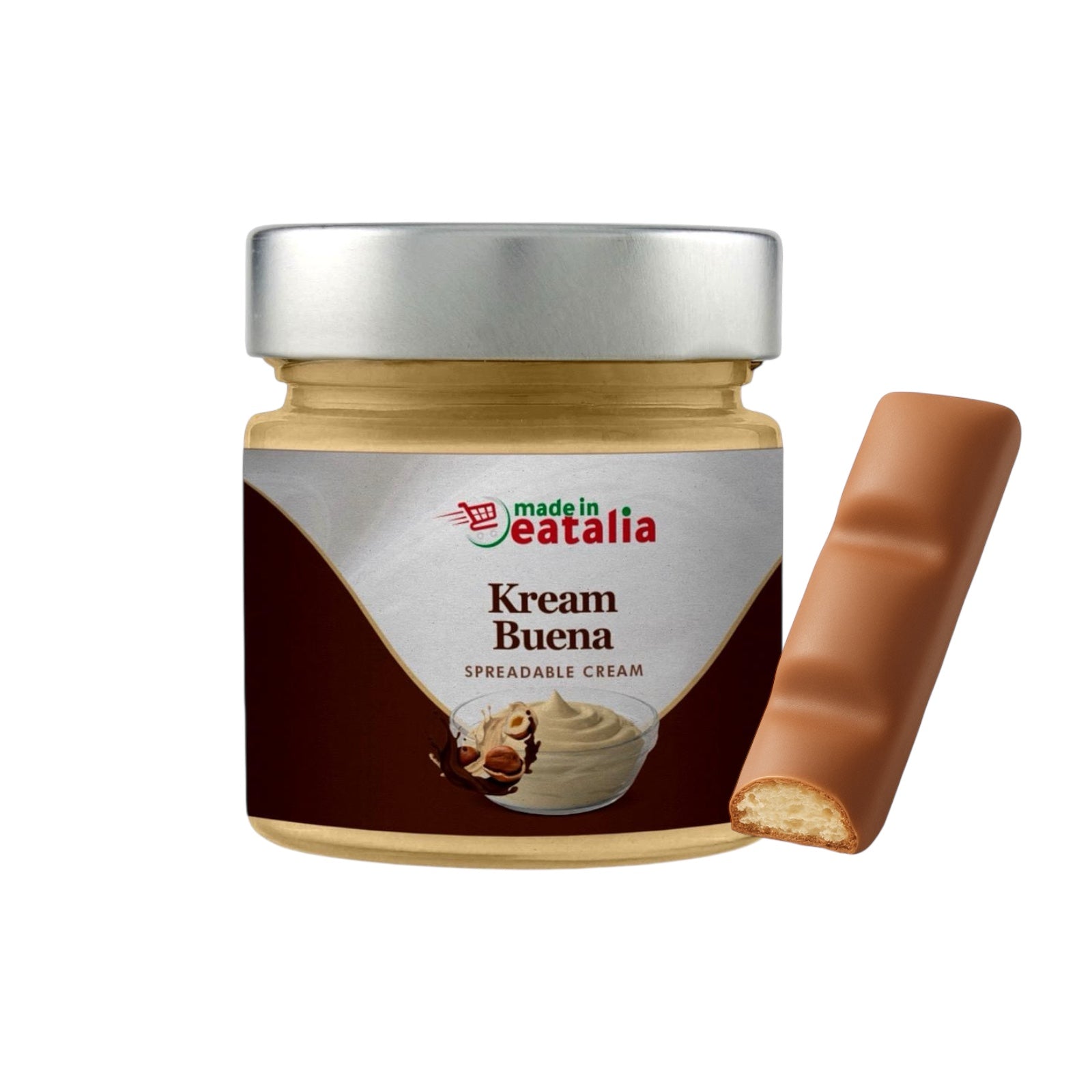 Kream Buena – Hazelnut Wafer-Inspired Spreadable Cream By Made in Eatalia 200g