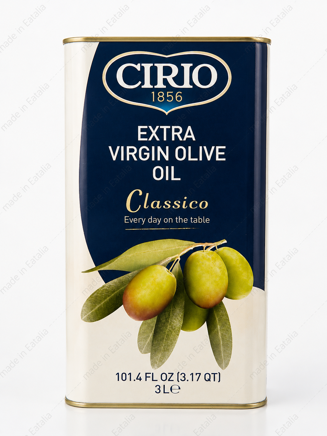 Cirio Classico Extra Virgin Olive Oil 3L – Italian EVOO Tin