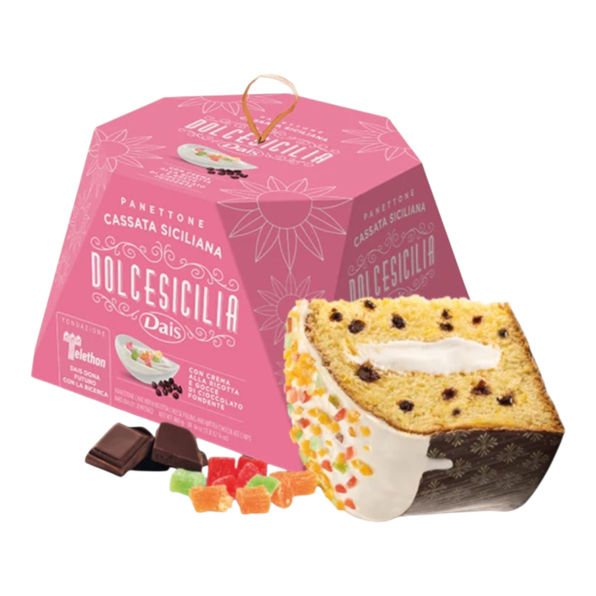 Panettone Cassata Siciliana With Ricotta Cream– 800g (Dais)