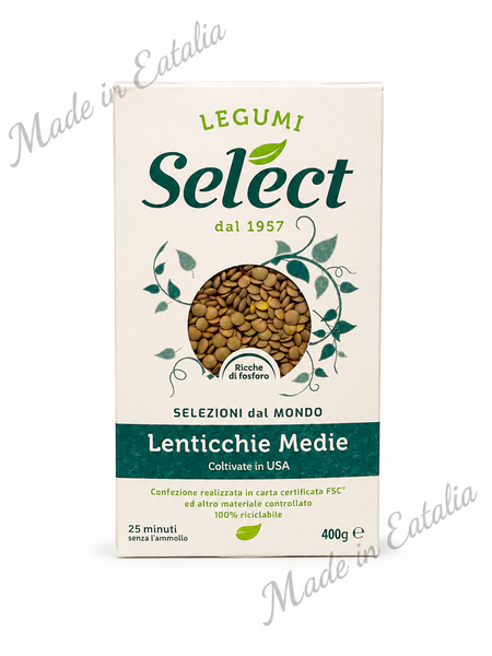 Select Lenticchie Medie – Medium Lentils 400g
