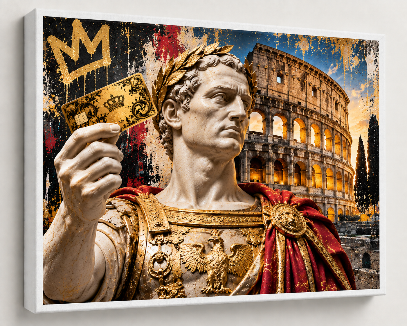 Caesar’s Gold – 8×10 Pop Art Canvas