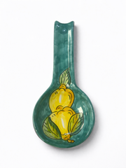 Ceramic Spoon Rest – Lemon Design (Turchese) 27cm