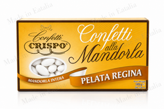 Confetti Crispo Pelata Regina – Premium White Jordan Almonds (2.2 lb / 1000g)