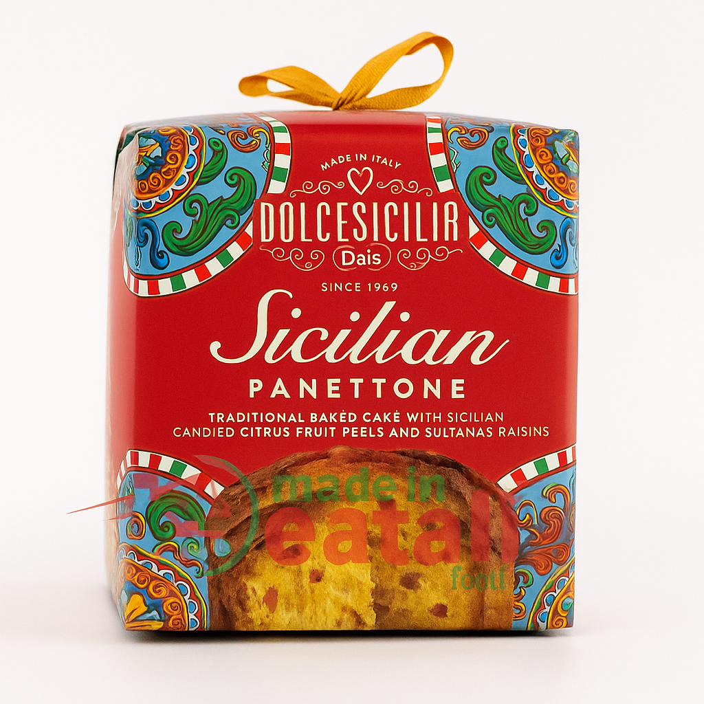 Traditional Panettone with Sicilian Candied Citrus & Raisins 750g by Dais