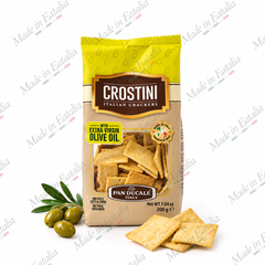 Pan Ducale Crostini Italian Crackers with Extra Virgin Olive Oil 7.04 oz