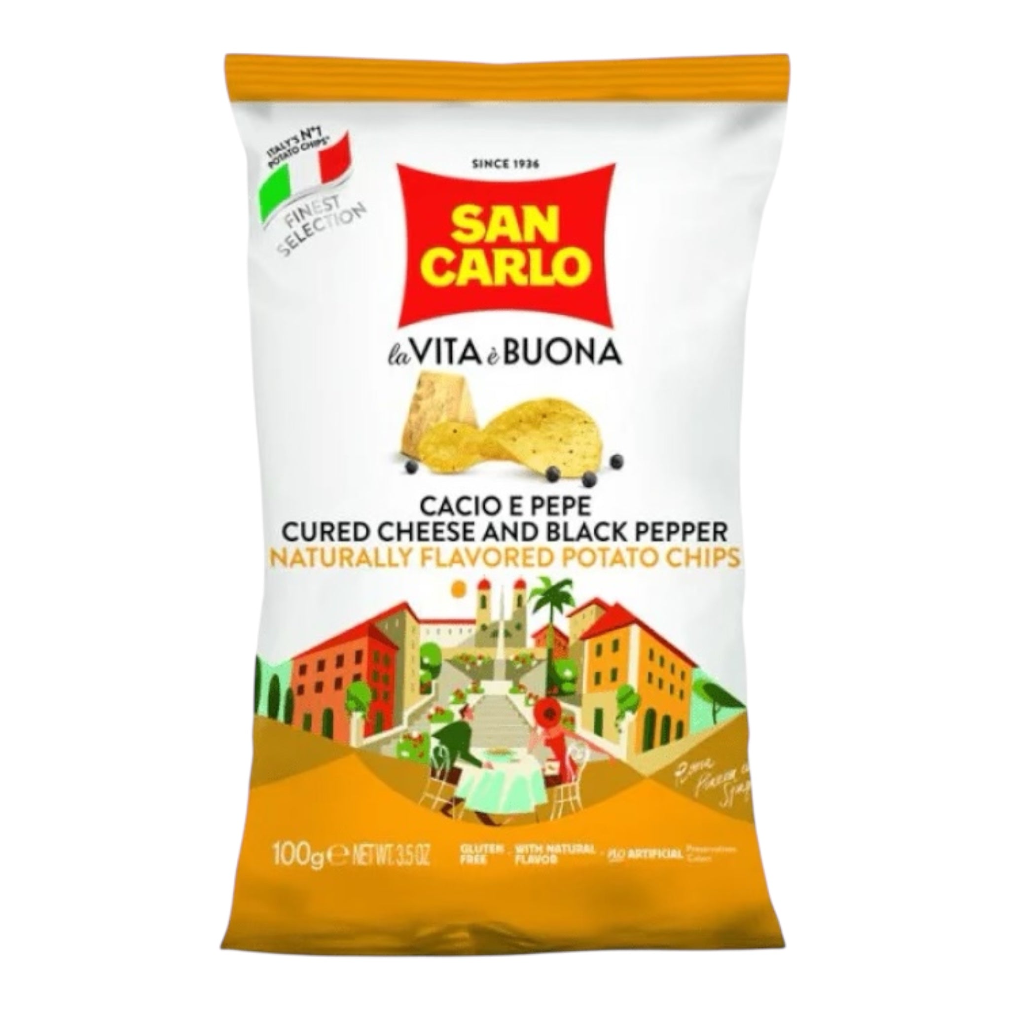 San Carlo Cacio e Pepe Potato Chips 100g