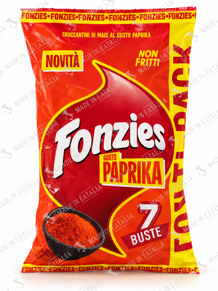 Fonzies Paprika Corn Snacks – 7 Individual Bags