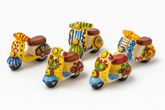 Hand-Painted Sicilian Ceramic Vespa Scooter – Assorted Designs (1pc)