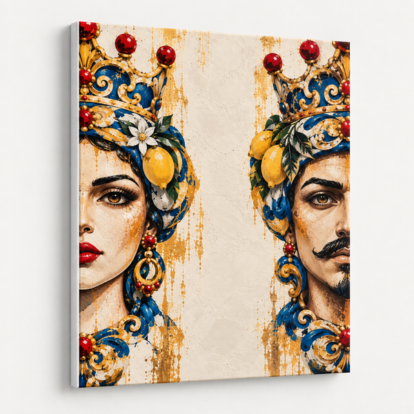 Sicilian Royals – Teste di Moro Canvas 8×10