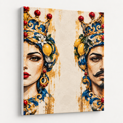 Sicilian Royals – Teste di Moro Canvas 8×10