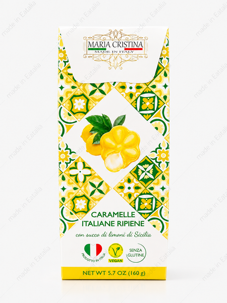 Maria Cristina Sicilian Lemon Filled Candies – Italian Vegan Gluten Free Lemon Candies