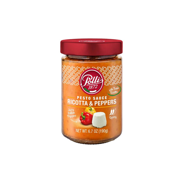 Polli Pesto Sauce Ricotta & peppers 190g