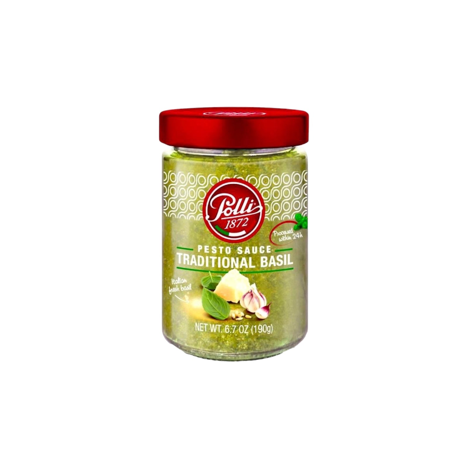 Polli Traditional Pesto Sauce 
Basil 190g