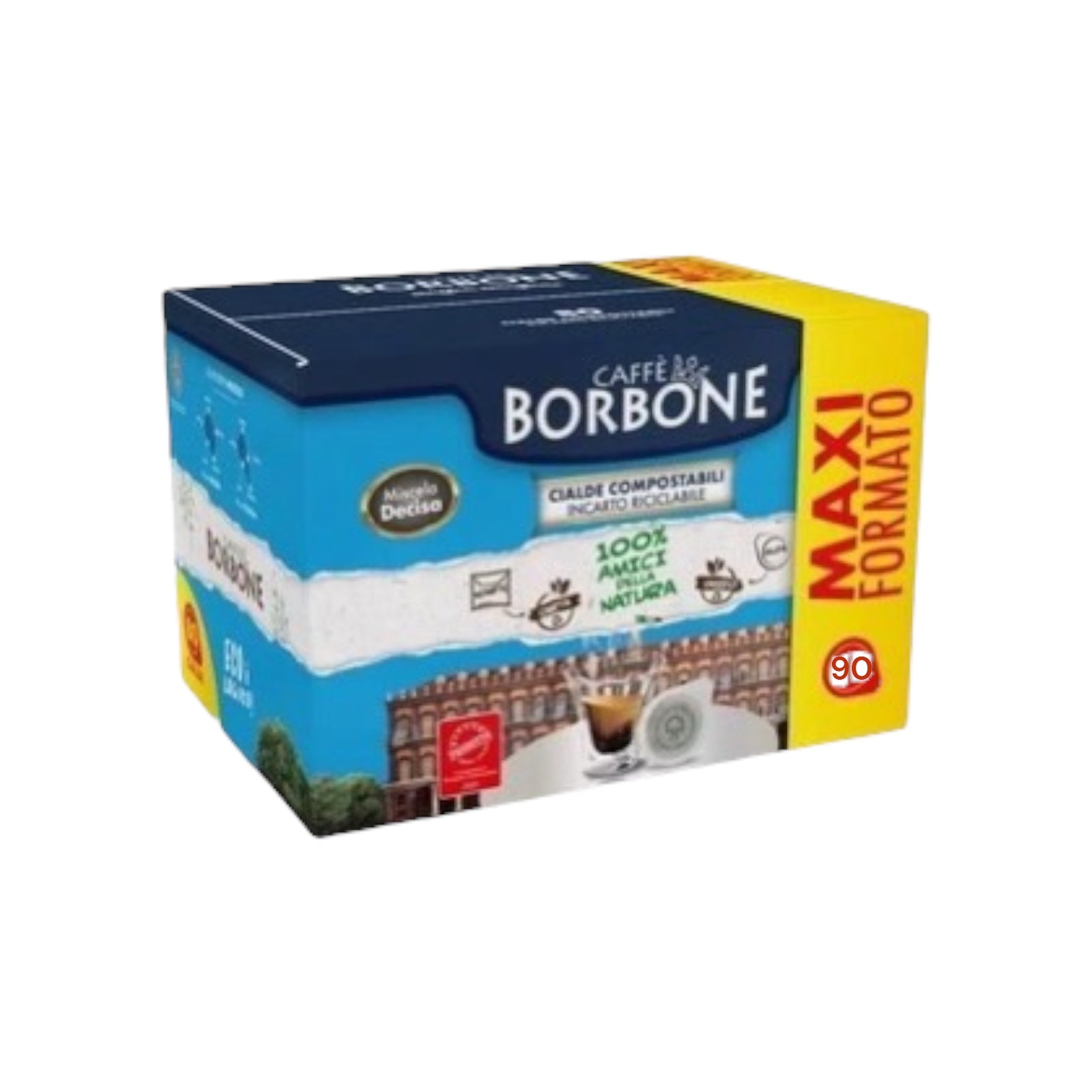 Coffee Pods Decisa Blend Compatible with ESE 44 mm By Caffè Borbone 90 Pods