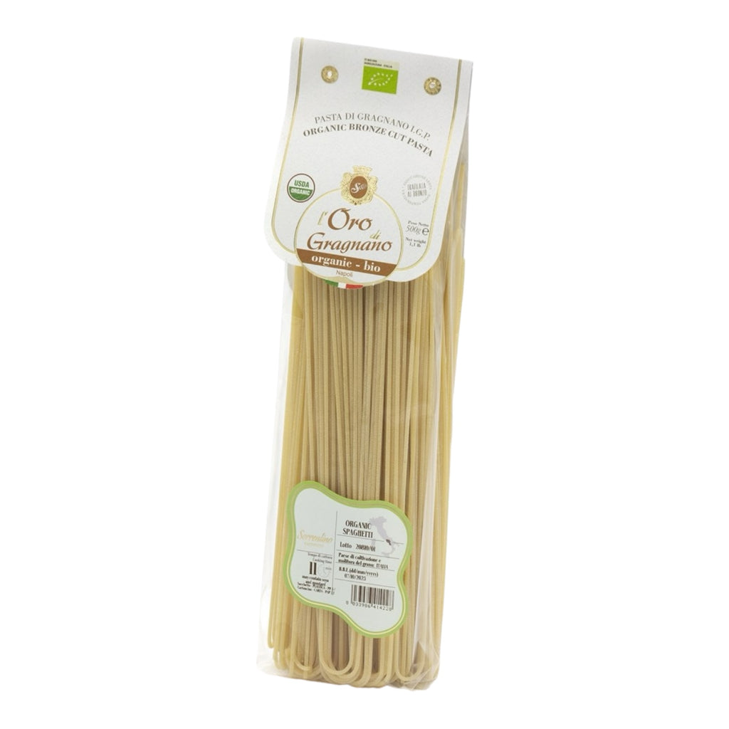 L'Oro di Gragnano Spaghetti Pasta Organic By Sorrentino Pastificio 500 ...