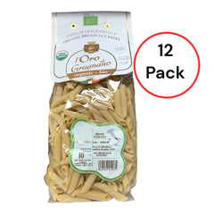 L'Oro di Gragnano Penne Lisce Pasta Organic By Sorrentino Pastificio I.G.P. 500g 1.1lb (12 pack)